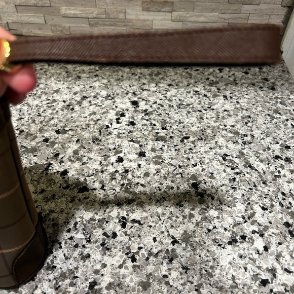 Burberry Brown Checkered Men's Bag - Picture 5 of 10